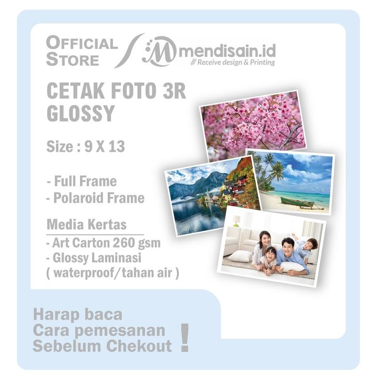 Cetak Foto 3R Glossy - Cetak Foto 3R full Foto - Foto Polaroid 3R