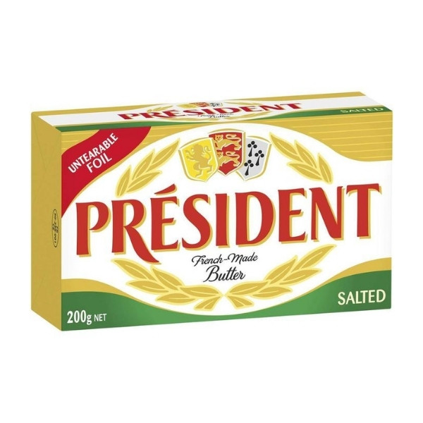 PRESIDENT AMBASSADOR BUTTER SALTED 200 GR