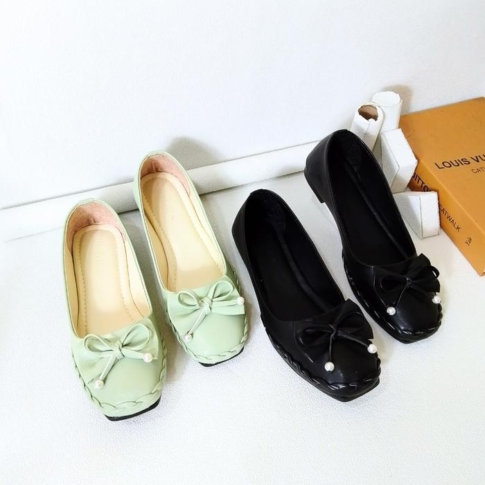 mitra Sandal Wanita Flat Shoes Rajut / Sendal Rajut Wanita Terbaru / Flat Shoes Vita Mule Wanita