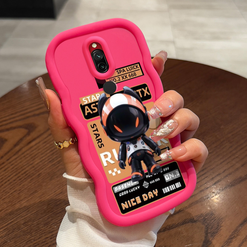 Casing Untuk Xiaomi Redmi 8 Case Casing Kucing Mesin pola HP Cesing lunak Silikon Softcase Macaron K