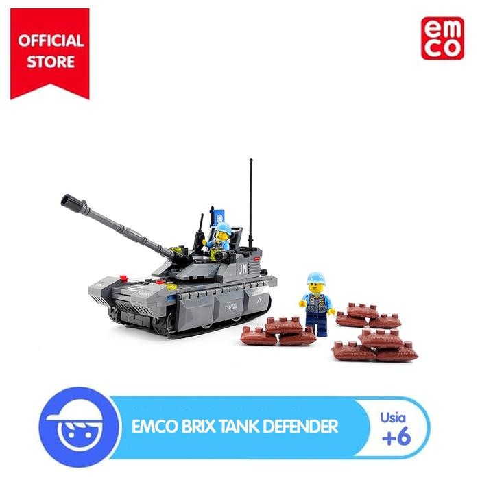 Mainan Emco Brix Tank Defender