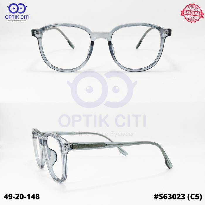 Promo Kacamata Pria Wanita Bulat Vincenzo Vintage 63023 Original