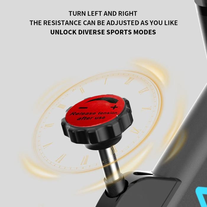 Sepeda Statis Gym Spinning Bike With Speedometer Aplikasi Real Zwift Promo 