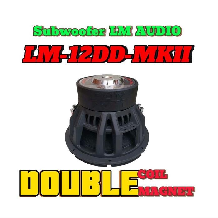 Subwoofer 12 in LM AUDIO LM-12DD-MKII Double Coil.Magnet Subwofer Mobil 12in LM12DDMKII LM 12DD MKII
