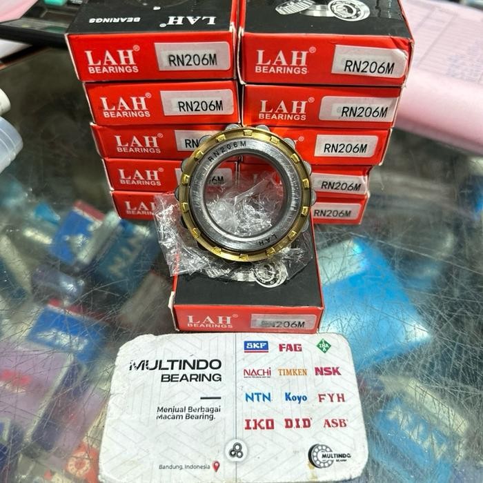 Cylindrical Bearing Rn 206 M Rn206 M 30*53,5*16 Mm Lah Premium Original