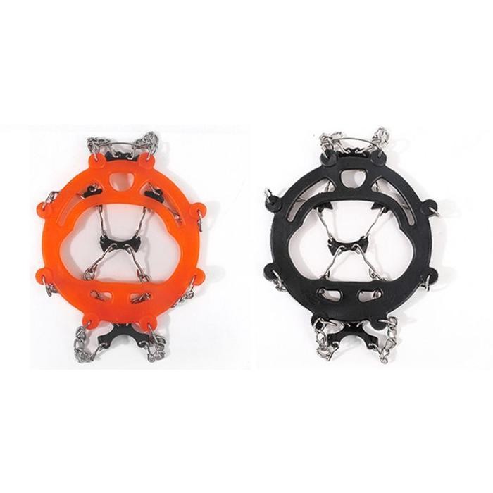 Alas Sepatu Salju 8gigi Alas Sepatu Paku Anti Slip Alas Sepatu Mendaki