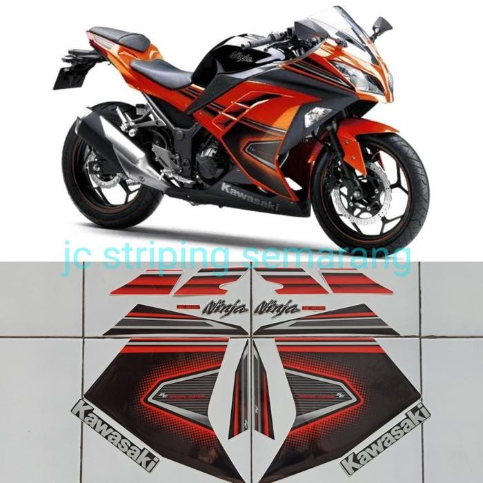 striping ninja 250 fi se orange