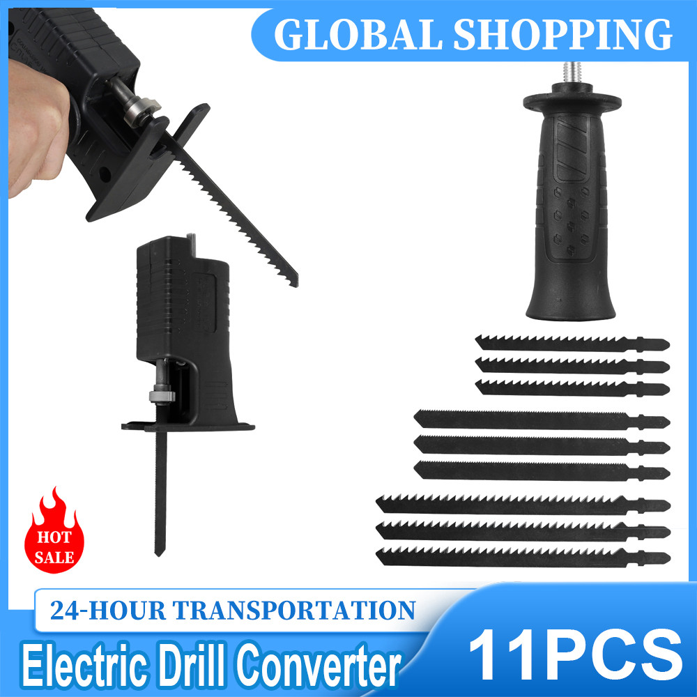 Electric Drill Modified Electric Saw, Portable Reciprocating Saw Adapter, Saw Blade Woodworking Cutt