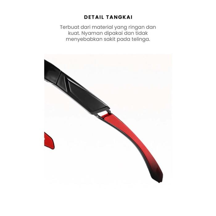 rb8j- Kacamata Hitam Sunglasses Kotak Polarized Fashion Sport Berrybarton 63793