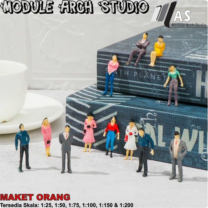 Miniatur Orang Warna / Figure Orang / Maket Orang