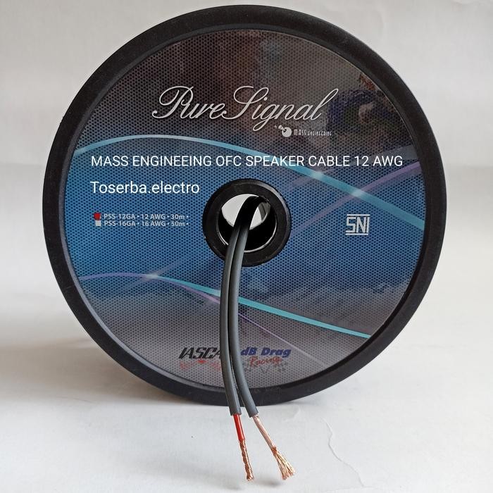 Ready Kabel Subwoofer Speaker 12awg Pure Signal OFC PSS 12GA 12 AWG Tembaga Murni