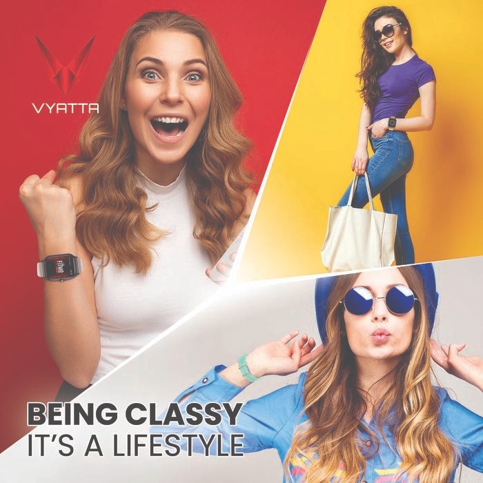 2prr- Vyatta Fitme Strap Pro 20/22 Mm For Vyatta Fitme Smartwatch Black Blue