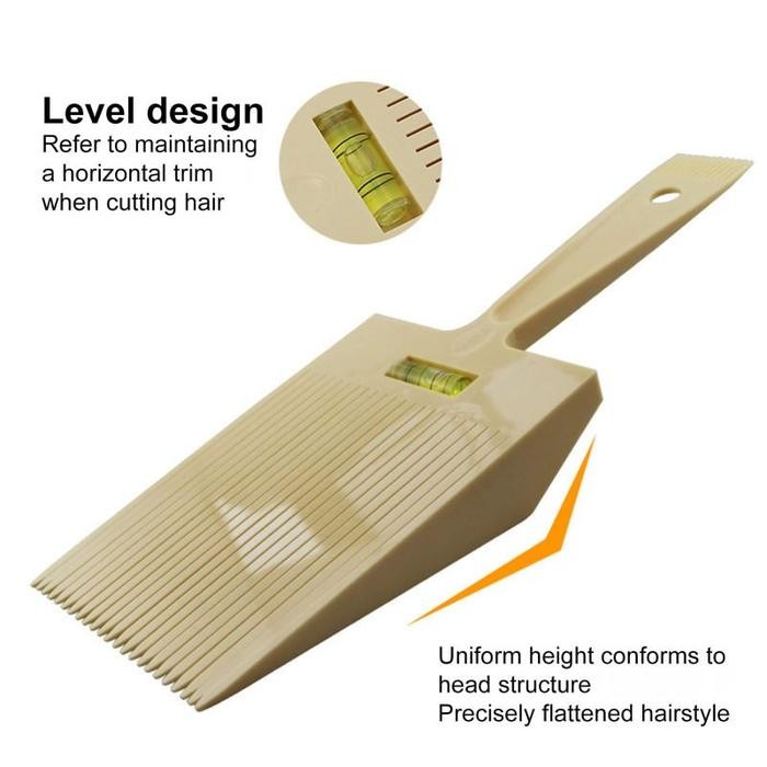 Sisir Rambut Flat Top Comb Profesional Cepak Sisir Barbershop