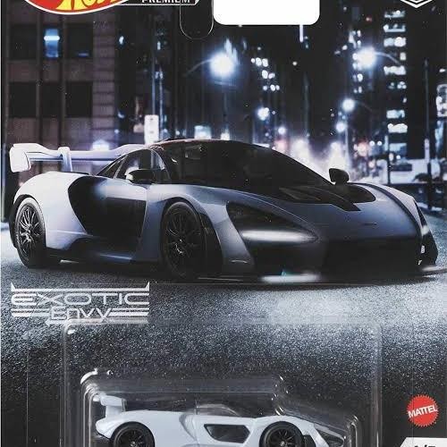 HOT WHEELS PREMIUM MCLAREN SENNA EXOTIC ENVY BAN KARET KODE 655