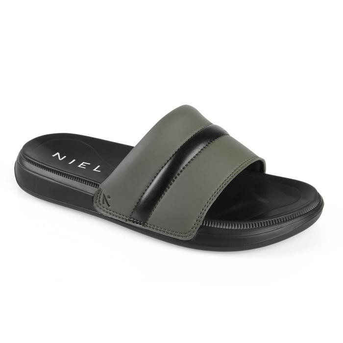 SALE sandal pria slip on selop Niel - Coby Shadow Stripe