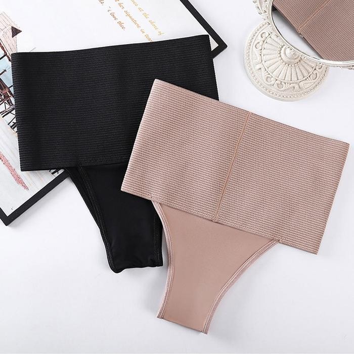 Missoofficial.id CD1358 Celana Korset Model Segitiga Slimming Pants Tubuh Pinggang Shapewear Wanita