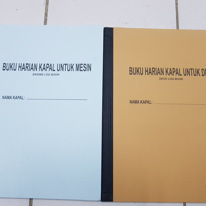 deck log book & engine log book kapal