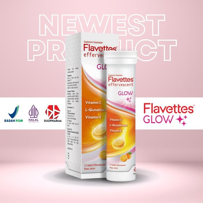 dgsc- [Triple Pack] Flavettes Effervescent Glow (15'S X 3 Tubes) - Suplemen Rekomendasi