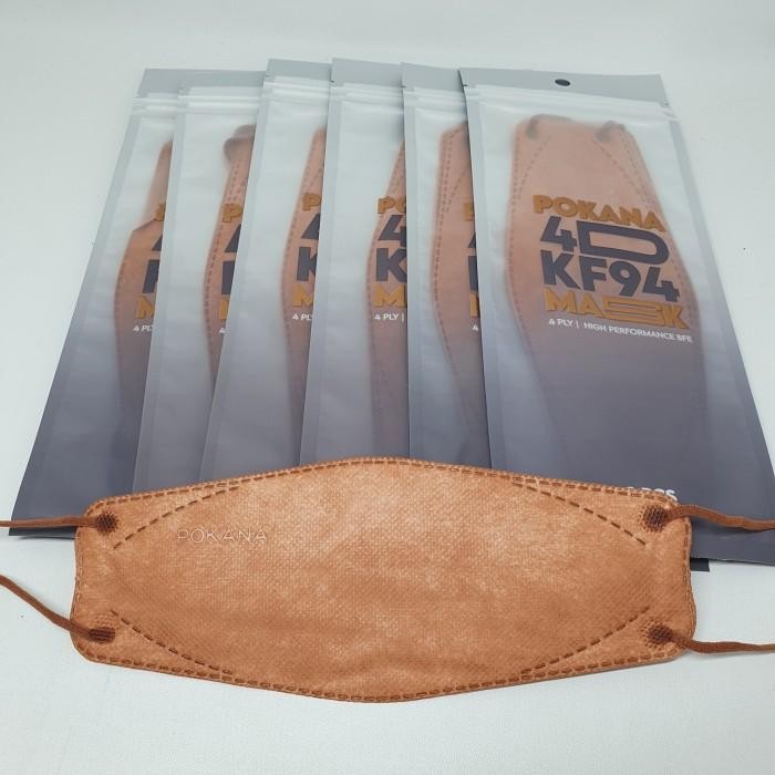 NewsBanget- Masker Pokana 4D Kf94 Sophisticated Color Sachet Isi 2 Pcs
