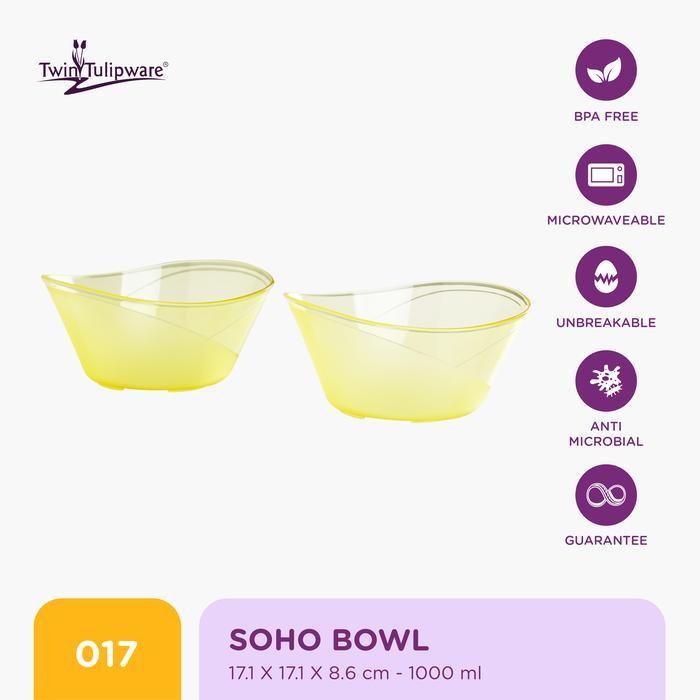 Mangkok Makan Twin Tulipware Soho Bowl (set of 2)