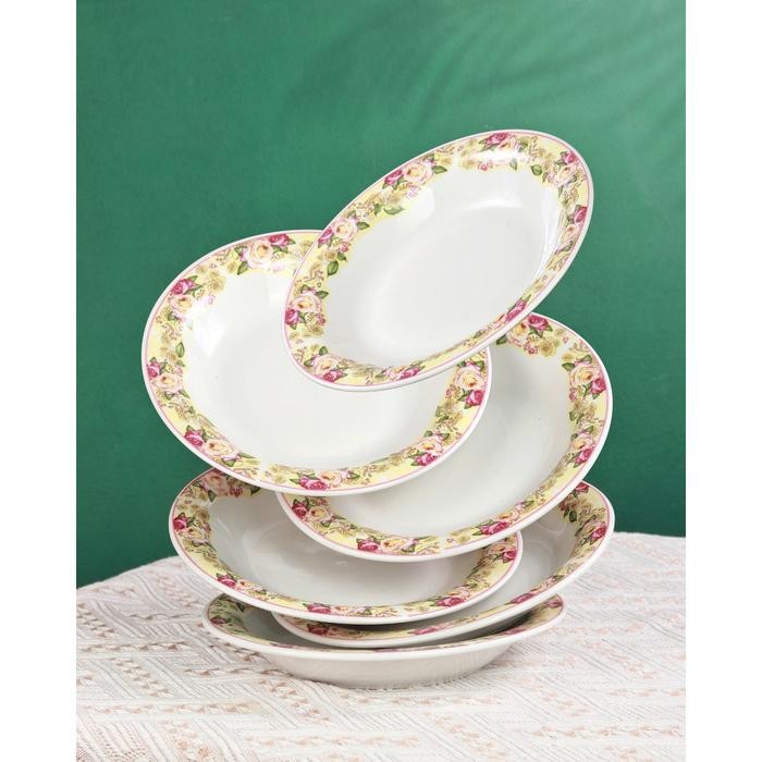 Vicenza SPA3620 Mawar Piring Sup 9.25 inch (6 Pcs)