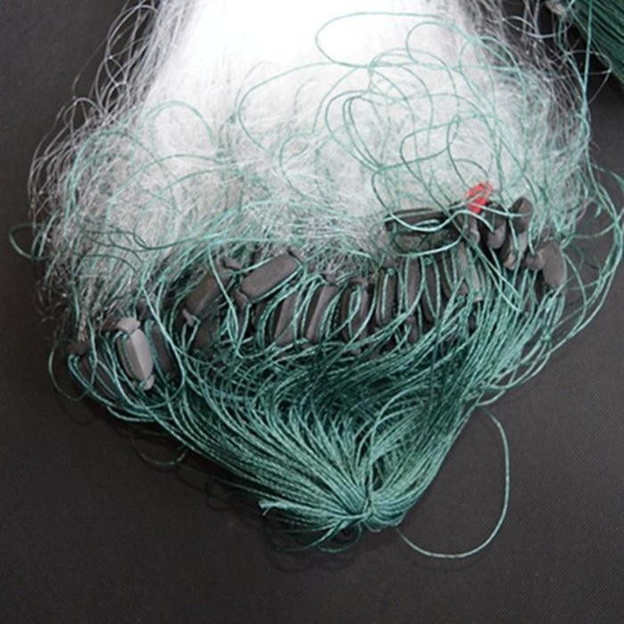 Cod-Jaring Tenggelam Tiga Lapis Panjang 20 Meter Kecil Berbobot Ringan, Jaring Apung, Jaring Kawat,