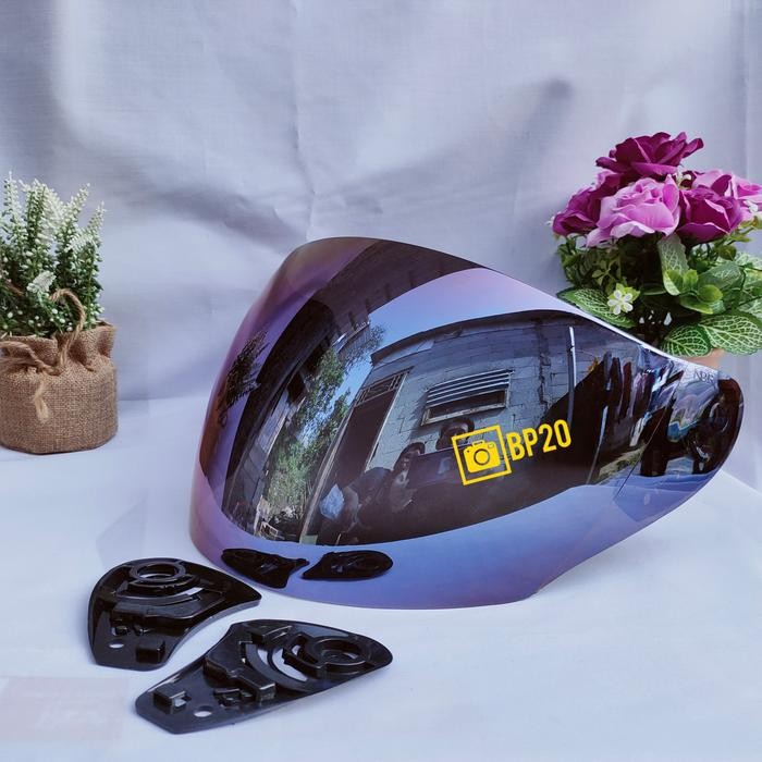 kaca helm kyt dj maru kyt galaxy ink centro warna biru