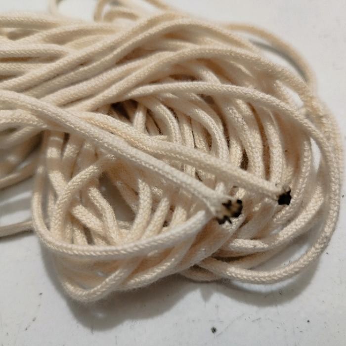 hr8k- Tali Macrame Natural 2 Mm / Tali Katun 2 Mm Warna Natural