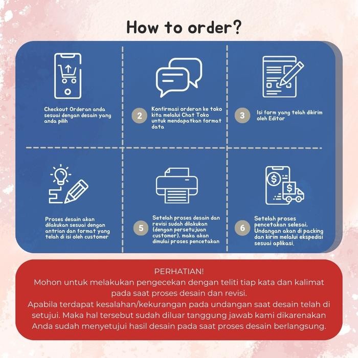 50 pcs [UJ UNDANGAN] HC Horizontal Lipat Dua Undangan Pernikahan BC Gramatur 160 Surat Unik Murah