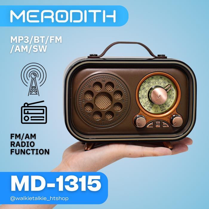 Radio 1315BT FM/AM/SW Retro Klasik Portabel Speaker Bluetooth Radio Cas Listrik Speaker Jadul Radio
