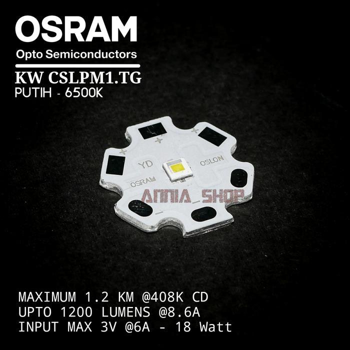 OSRAM LED EMITTER KW CSLPM1.TG ALUMUNIUM 20MM WHITE PUTIH