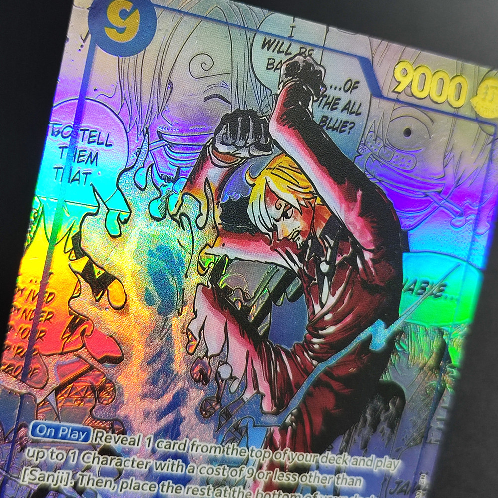 DIY One Piece Card Game Manga Sanji OP06-119 SEC Collection English TCG Anime Cards