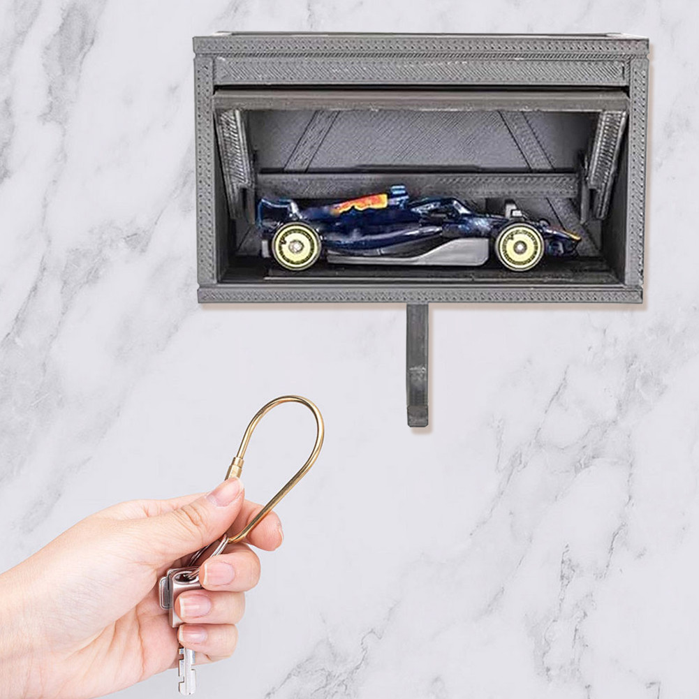 Car Garage Key Holder Front Door Car Key Holder with Opening Door Car Key Hook Garage Shaped Key