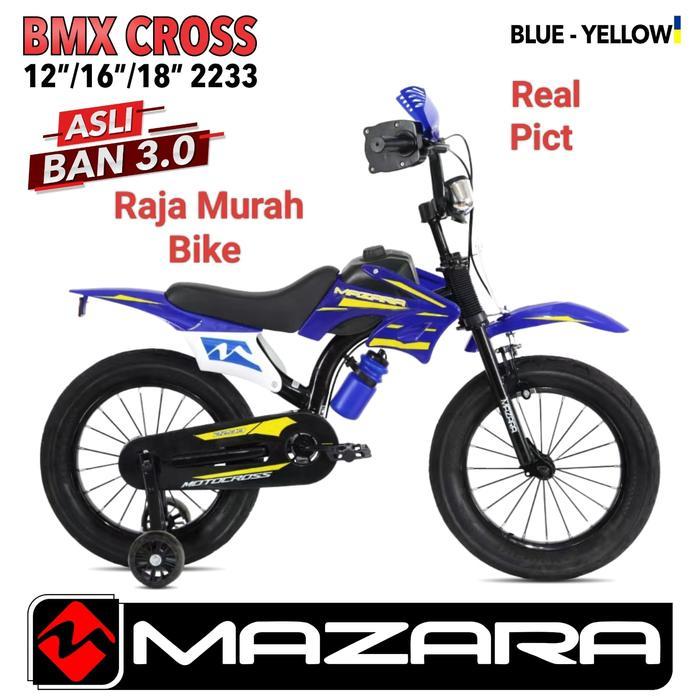 Alinja - Sepeda Anak Laki Laki Bmx Mazara 2233 12 Inch Sepeda Anak Motor Cross Trail Mazara 2233 Ban