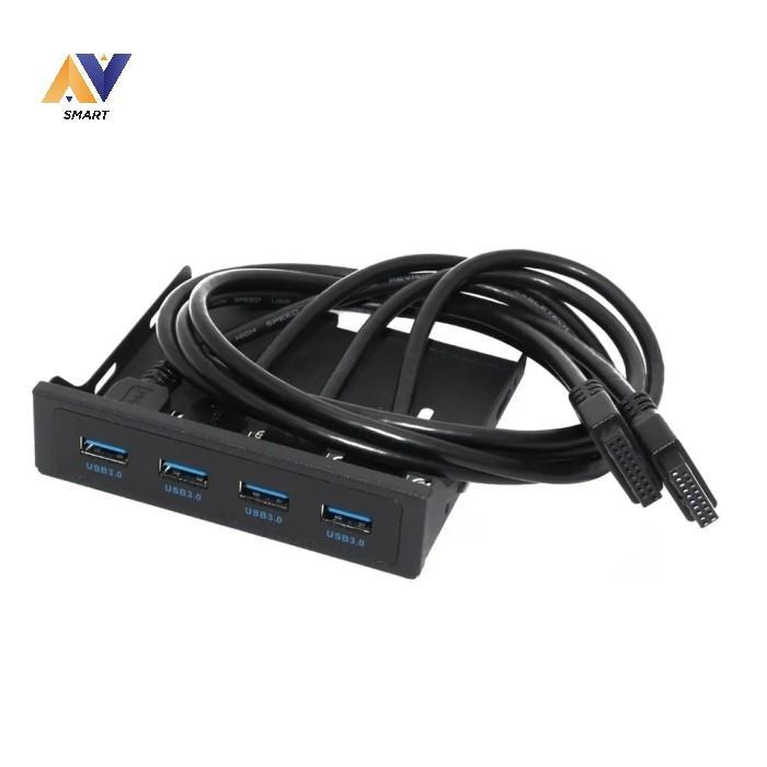 USB 3.0 FRONT PANEL FOR DESKTOP 3,5 INCH FLOPPY BAY 2 PORT / 4 PORT