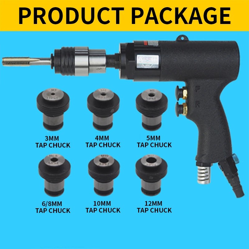 M3-M12 Pneumatic Tapping Machine, Tapping Machine Type Pneumatic Power Thread Machine Tap Drilling