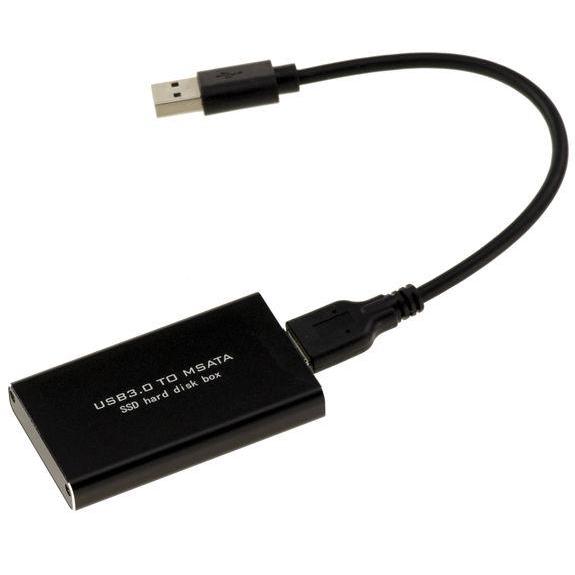 mSATA to USB 3.0 SSD Enclosure Case SSD mSATA ADAPTER CONVERTER HDD PC CASING