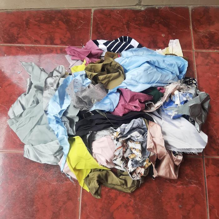 BOOM SALE Kain Perca Katun Rayon Ceruty Maxmara Satin Kiloan Murah Ukuran Kecil Isi Sandsack