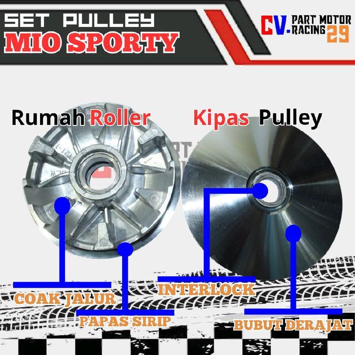 Set Pulley Mio Sporty Rumah Roller Mio Sporty Kipas Mio Sporty