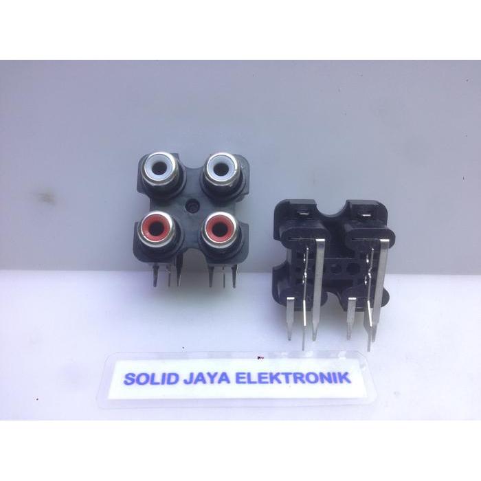 NEW Soket RCA 4 Pin - Contra RCA 4 Pin - Terminal RCA 4 Pin