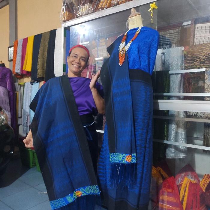 Sibolang Rasta Lilit Set Songket Dan Selendang, Bordir Ujung Selendan Kami Kirim Random Terlaris