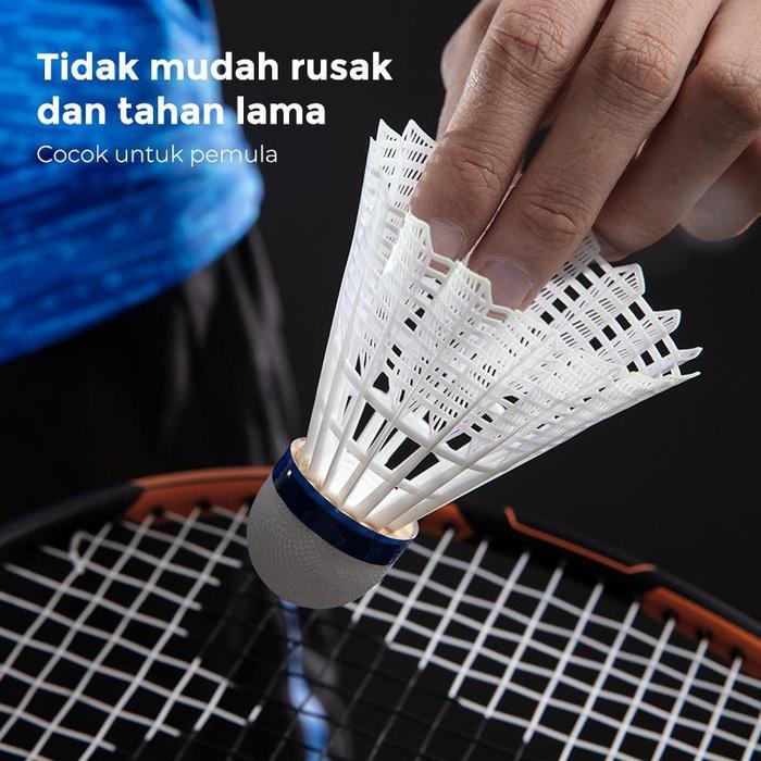 Agnite Kok Badminton / Kok Bulutangkis / Shuttlecock Bahan Nylon Isi 3 F2211 Shuttlecock 3 1