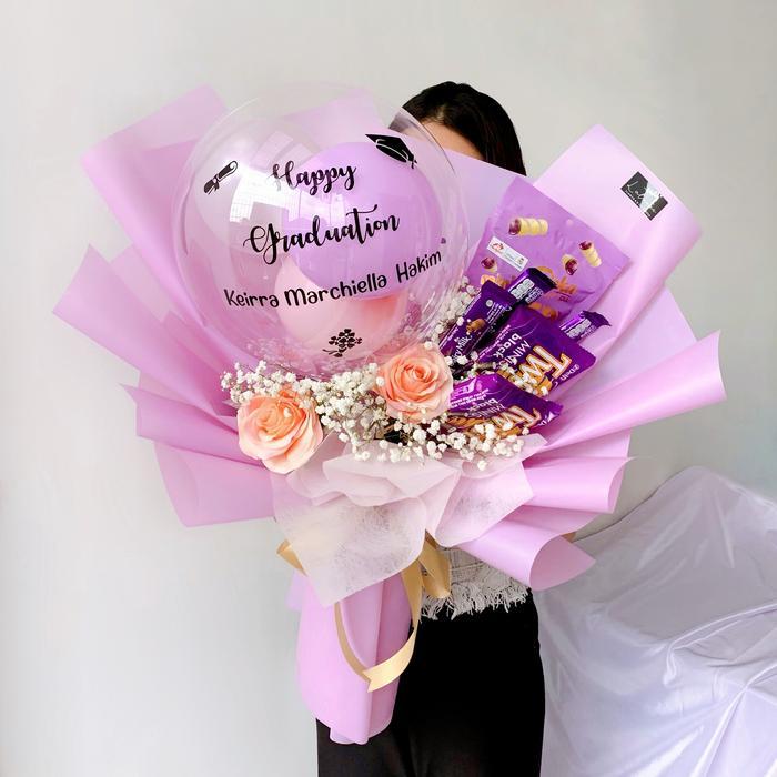 Buket Balon Snack Bouquet Buket Graduation Buket Ulang Tahun