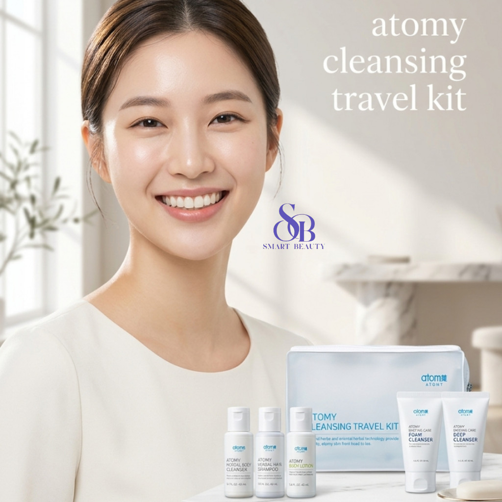 Cleansing Travel Kit Atomy isi - 6 | Sabun travel | Shampo dan Kondisioner | solusi praktik untuk be