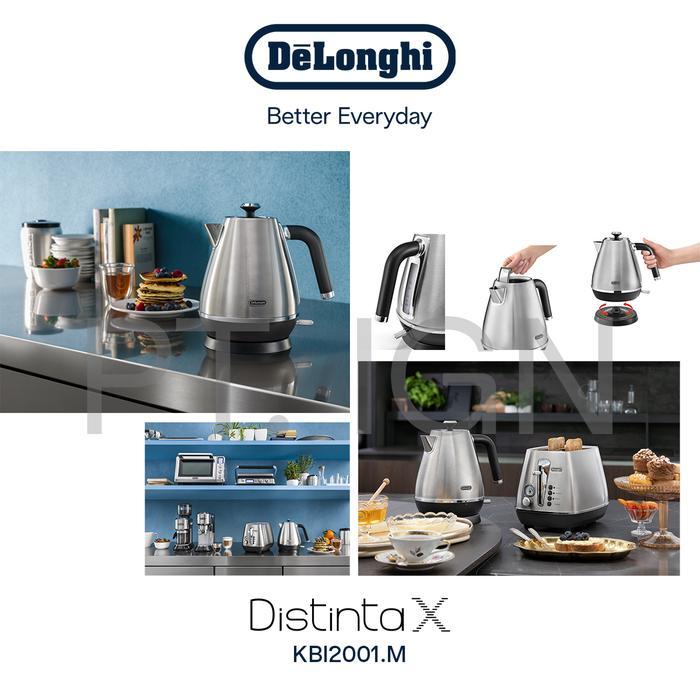 Delonghi KBI2001.M Kettle Stainless Steel Teko Pemanas Air Elektrik