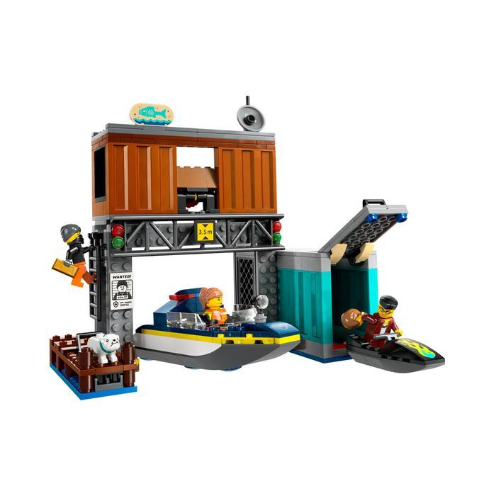 Lego City Lego Police Speedboat And Crooks Hideout 60417 High Quality
