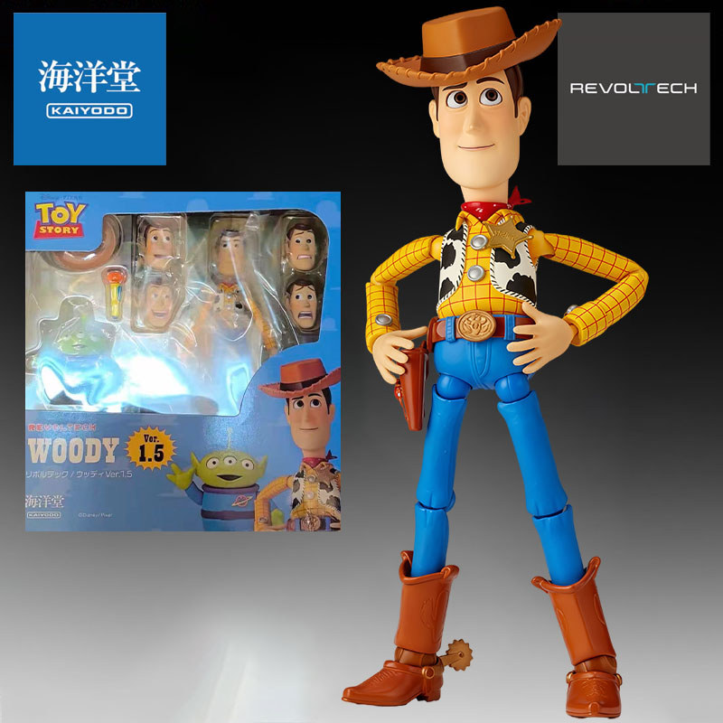 KAIYODO Genuine Revoltech Anime Figure Zurg & Buzz Lightyear & Jessie & Woody Action Figure Toys for