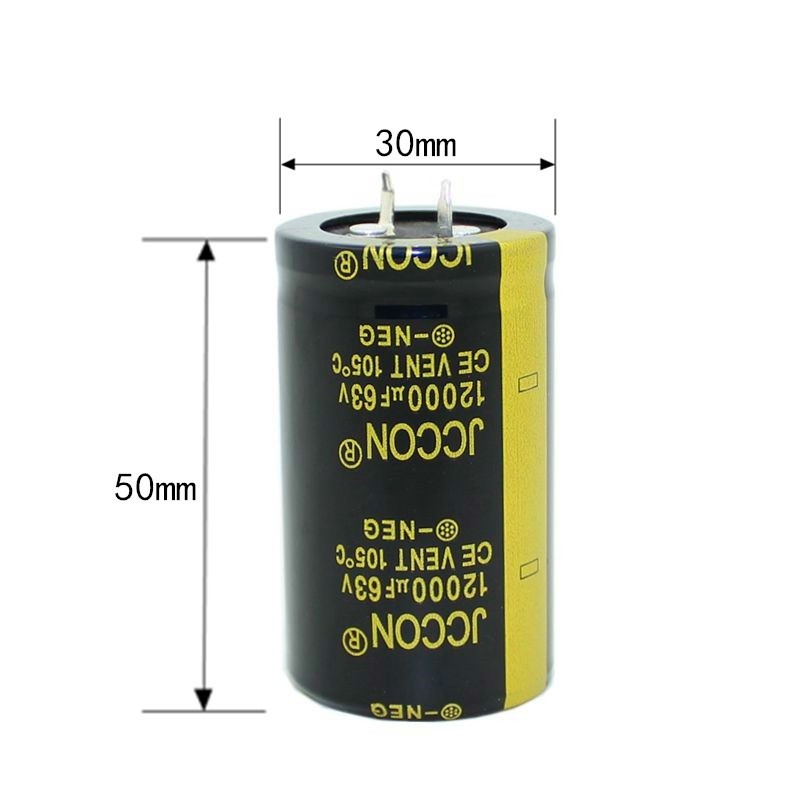 20PCS-2PCS 63V12000UF 12000UF 63V High Frequency Low ESR Electrolytic Capacitors Size:30X50MM New