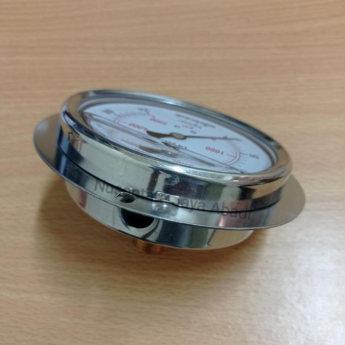 Pressure Gauge Payung Stainless 4 " inchi 5000 Psi