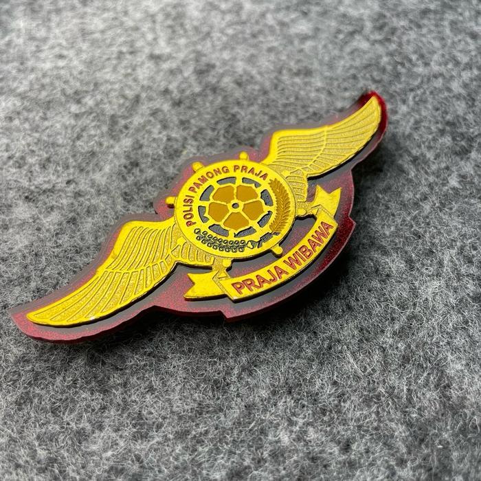 READY Terlaris Lencana Wing Satpol PP Pin Wing Satpol PP Emblem Wing Satpol PP -Magnet Promo Murah